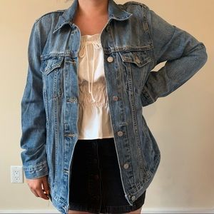 GAP Blue Jean Denim Oversized Jacket